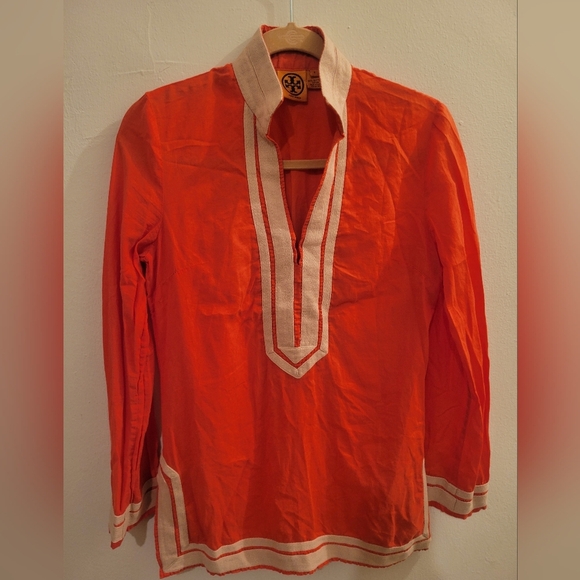 Tory Burch | The Tory Cotton Tunic Size 6 EUC. Minimilist Casual - Picture 6 of 11